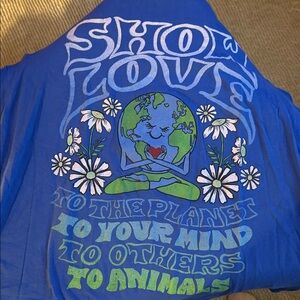 Show love peace earth t shirt free people urban outfitters